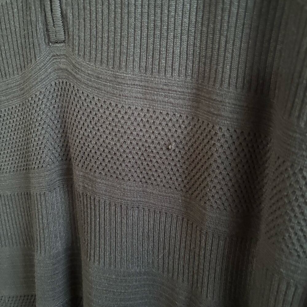 Eliza J Green Long Sleeve Sweater Dress Knee Length Exposed back zipper Sz 3XL - Picture 8 of 12